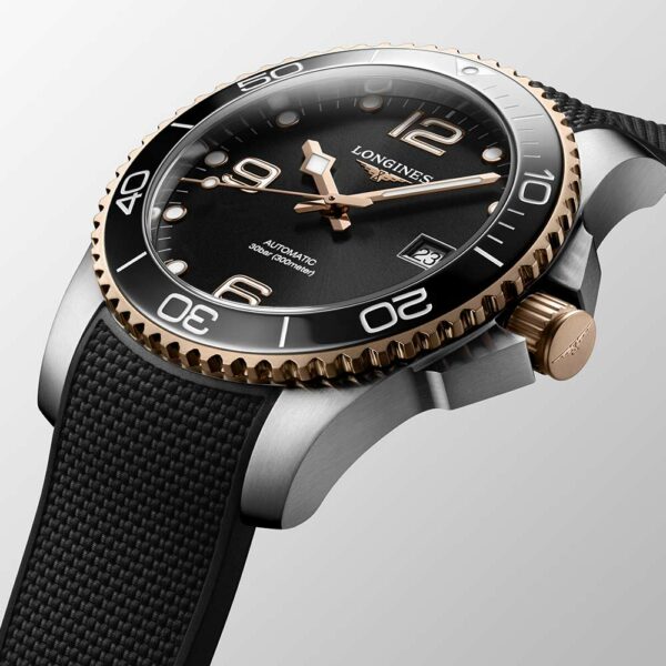 Longines Hydroconquest Black Caucciu Automatic 41mm Watch