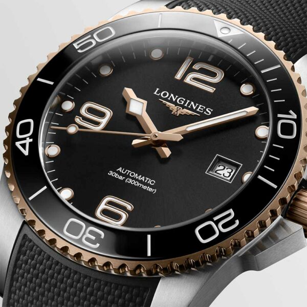 Longines Hydroconquest Black Caucciu Automatic 41mm Watch