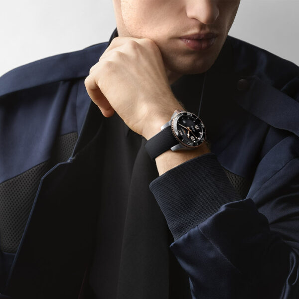 Longines Hydroconquest Black Caucciu Automatic 41mm Watch