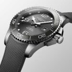 Longines Hydroconquest Grey Automatic Watch 41mm Rubber Strap