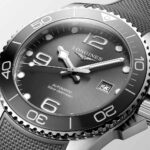 Longines Hydroconquest Grey Automatic Watch 41mm Rubber Strap