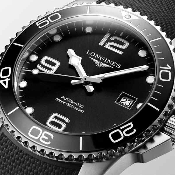 Longines Hydroconquest Schwarz Automatik 39 mm Uhr