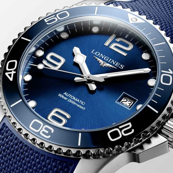 Longines Hydroconquest Rubber Blue 41mm Watch