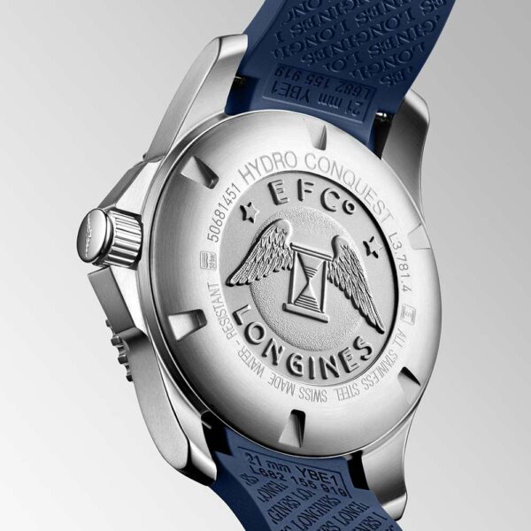 Longines Hydroconquest Rubber Blue 41mm Watch
