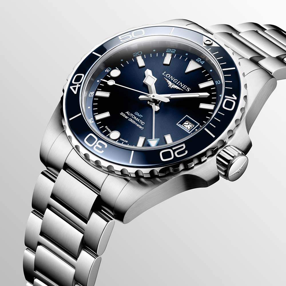 Longines Hydroconquest GMT Blau 41 mm Uhr