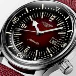 Longines Legend Diver Automatik Bordeaux 36 mm Stahluhr