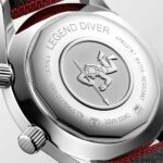 Longines Legend Diver Automatik Bordeaux 36 mm Stahluhr