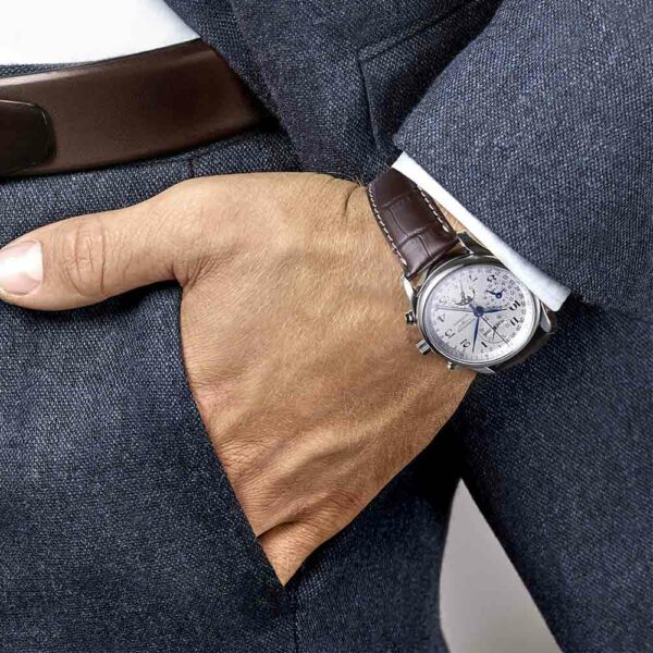Longines Master Collection Watch White Chronograph 40 mm