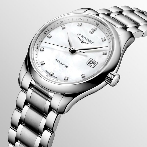 Longines Master Collection Automatikuhr aus Stahl Perlmutt 29 mm