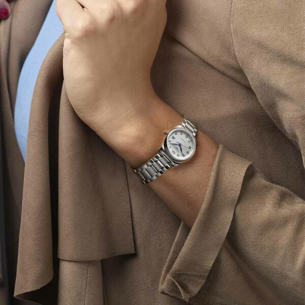 Longines Master Collection Automatic Silver Leather Watch Brown 42 mm