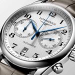 Longines Master Collection Automatikuhr Silber Leder Braun 40 mm