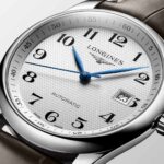 Longines Master Collection Automatische Lederuhr Braun Silber Grains d'Orge 40 mm