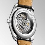 Longines Master Collection Automatische Lederuhr Braun Silber Grains d'Orge 40 mm