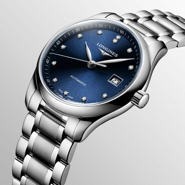 Longines Master Collection Automatikuhr aus Stahl Blau 29 mm