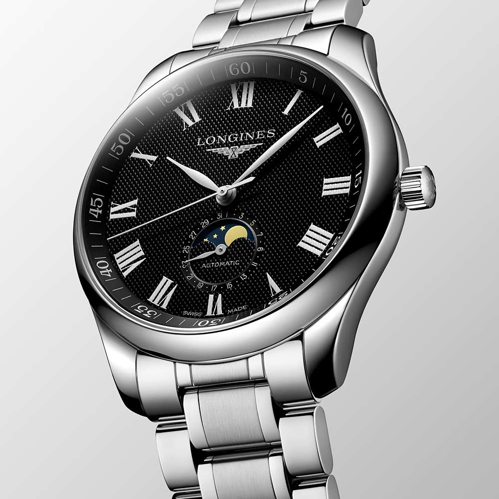 Orologio Longines Conquest Quarzo Acciaio Nero 41 mm