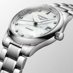 Longines Master Collection Watch Steel Mother of Pearl and Diamonds 34 mm