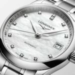 Longines Master Collection Watch Steel Mother of Pearl and Diamonds 34 mm