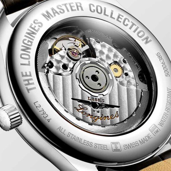 Longines Master Collection Stahl-Leder-Uhr Braun 40 mm