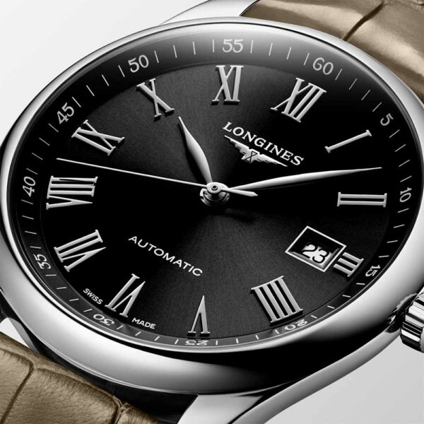 Longines Master Collection Stahl-Leder-Uhr Braun 40 mm
