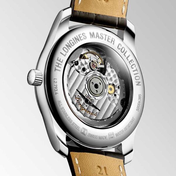 Longines Master Collection Stahl-Leder-Uhr Braun 40 mm