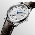 Longines Master Collection Automatik Power Reserve Lederuhr Braun 40 mm