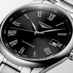 Longines Master Collection Automatikuhr aus schwarzem Stahl 40 mm