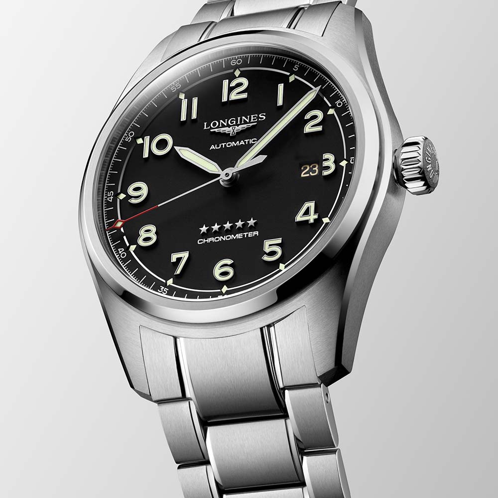 Orologio Longines Spirit Nero Chronometer Automatico 42 mm