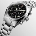 Longines Spirit Automatik Schwarz Stahl Chronometer Uhr 42 mm