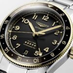 Longines Zulu Steel and Gold Anthracite 39mm Watch