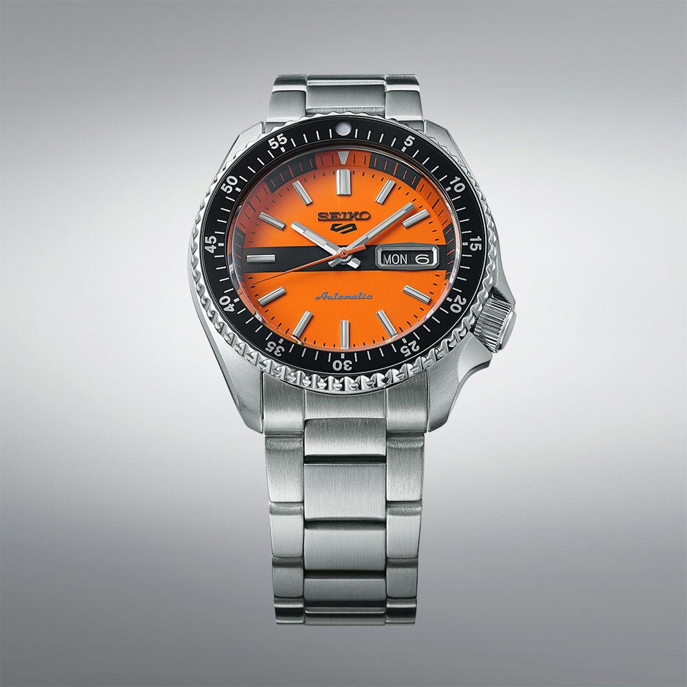 Seiko 5 Sport Automatic Orange und Schwarz 42,5 mm SRPK11K1 Uhr