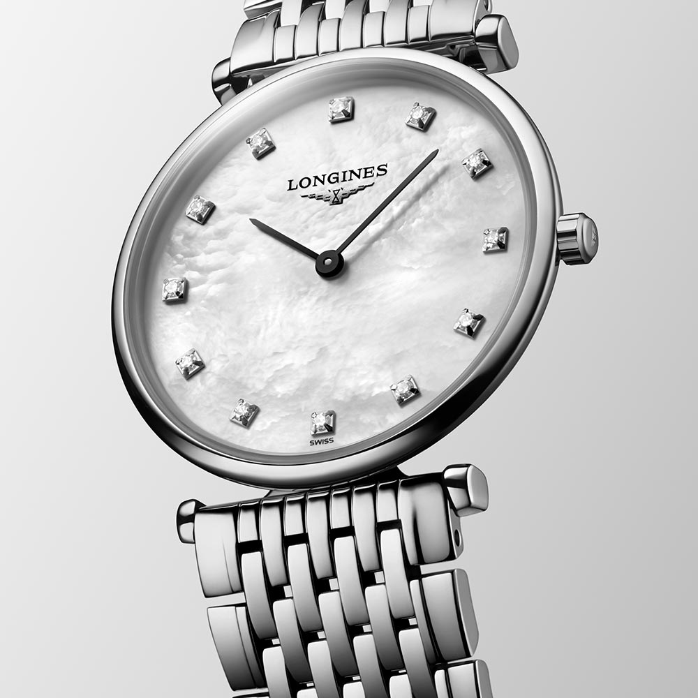 Longines La Grande Classique Uhr Diamanten Perlmutt Quarz 29 mm