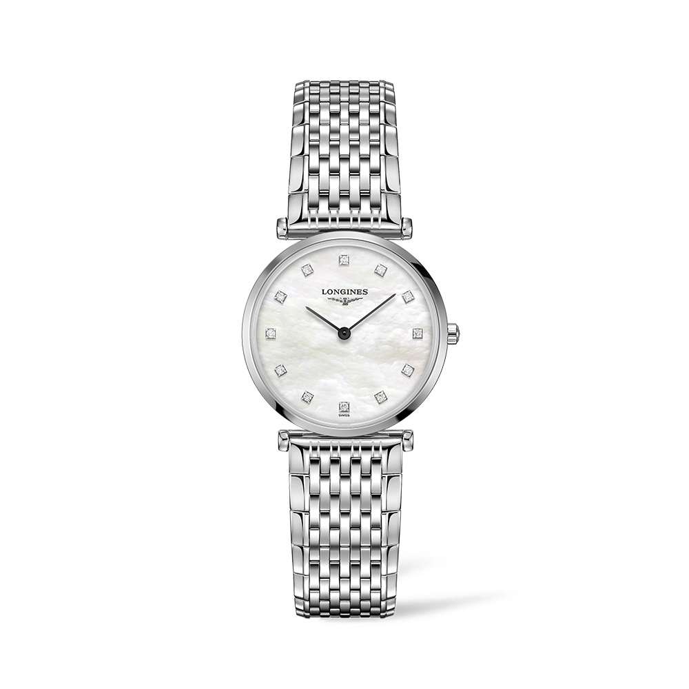 Longines La Grande Classique Uhr Diamanten Perlmutt Quarz 29 mm