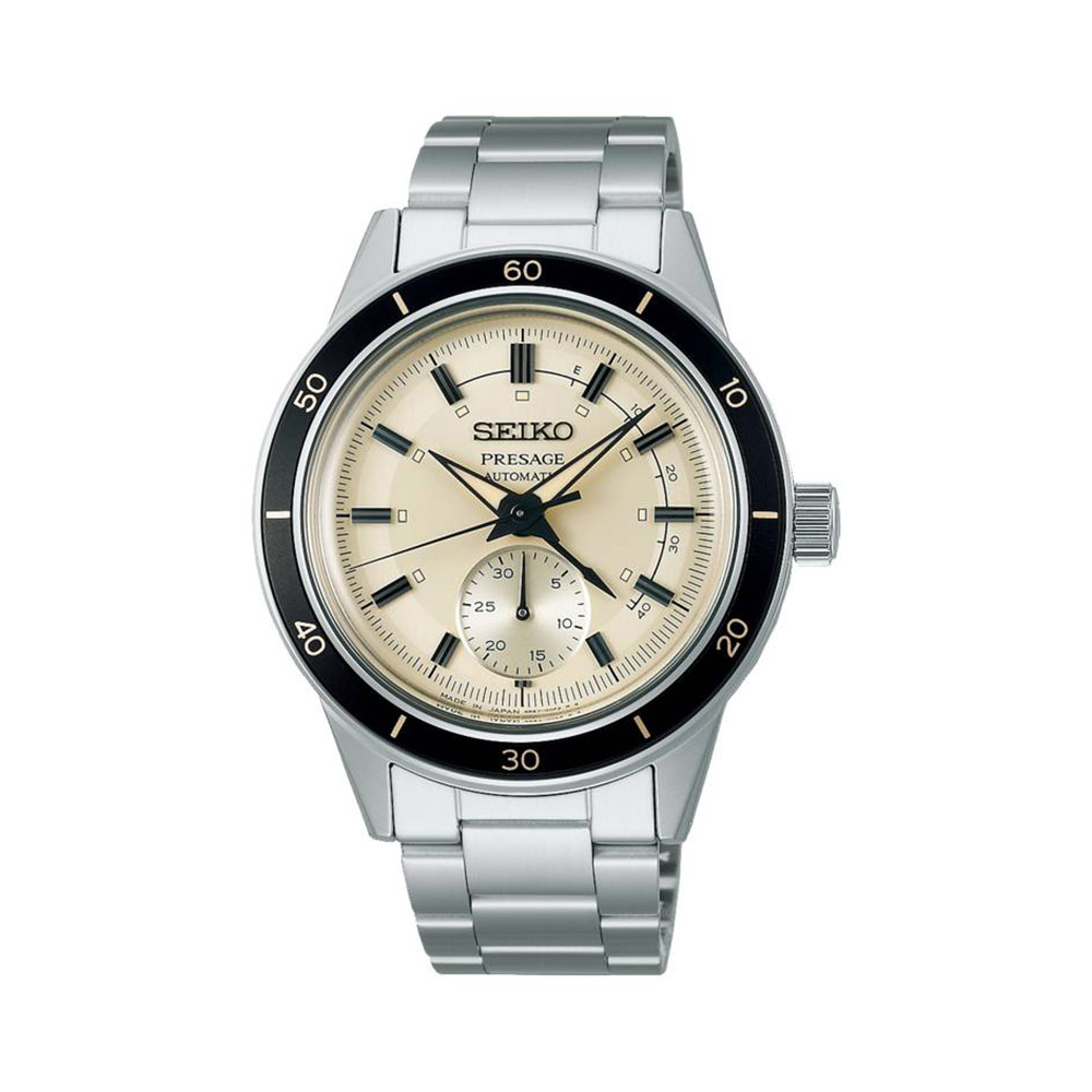 Seiko Presage Automatic Steel Beige 40.8mm Watch SSA447J1