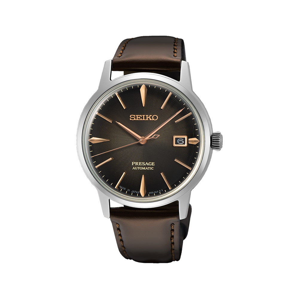 Seiko Presage Cocktail Time Brown Automatic 39.5 mm SRPJ17J1 Watch