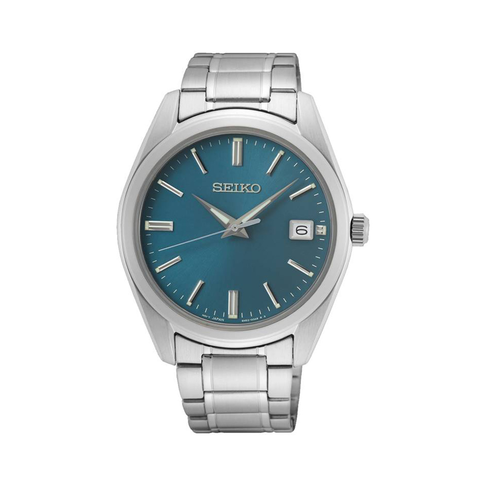 Seiko Classic Quartz Blau Stahl 40,2 mm Uhr