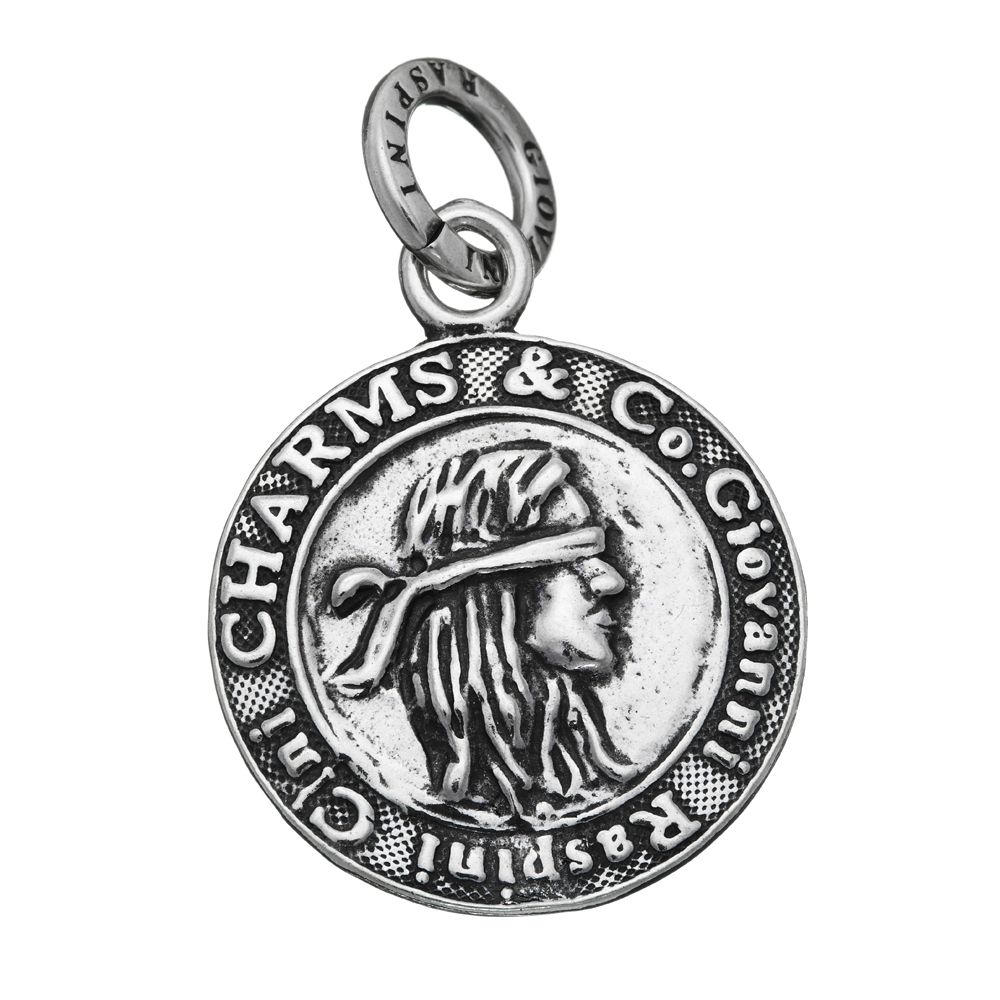 Giovanni Raspini Charm Fortuna Medal in 925 Sterling Silver