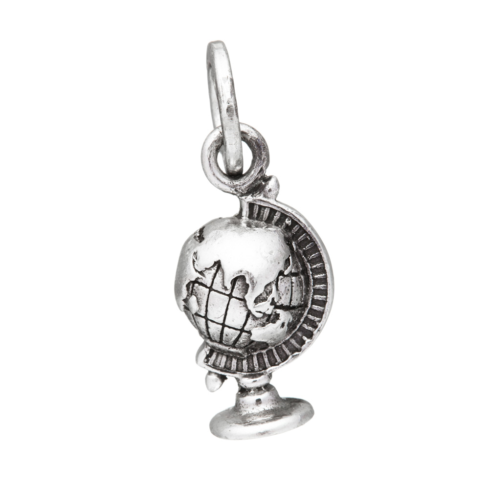 Giovanni Raspini Mappamondo Charm in Silver