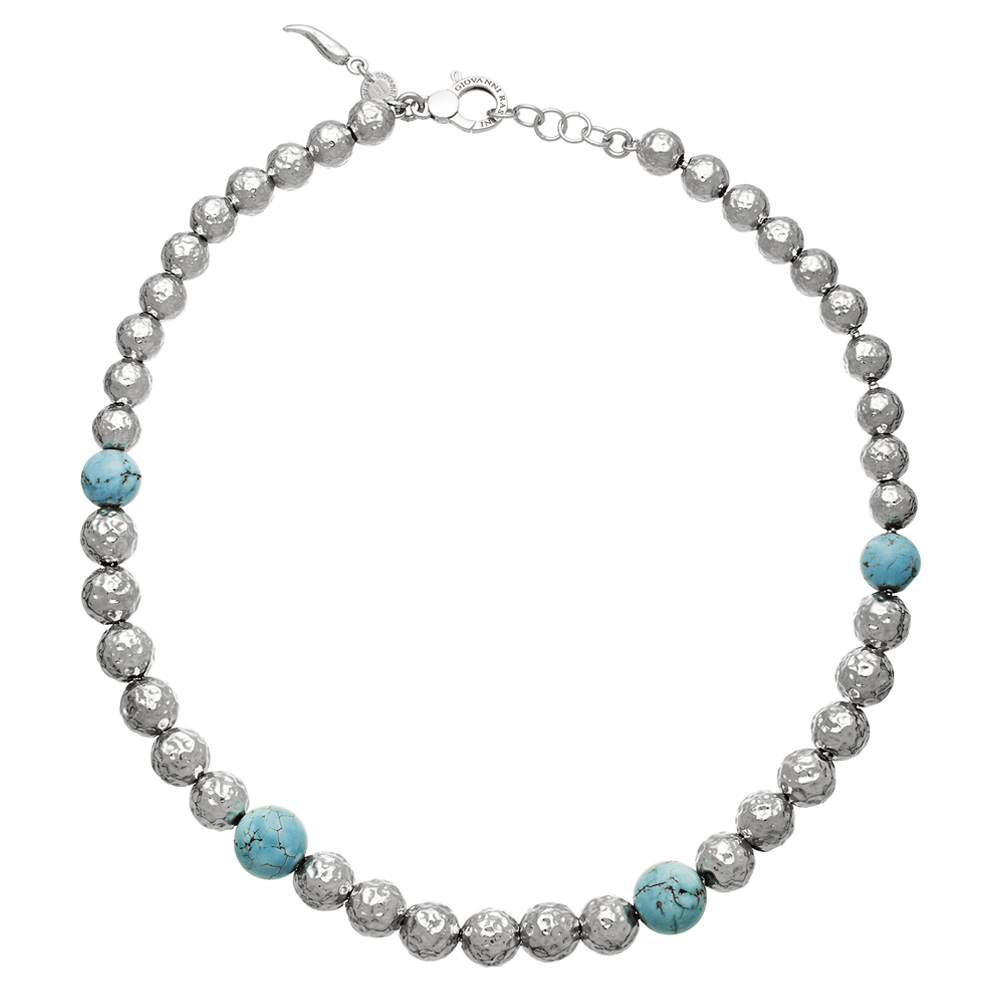 Giovanni Raspini Sky Necklace in Silver and Turquoise