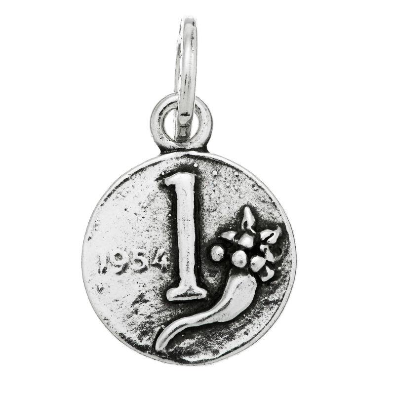 Charm Giovanni Raspini Moneta Da 1 Lira In Argento 925