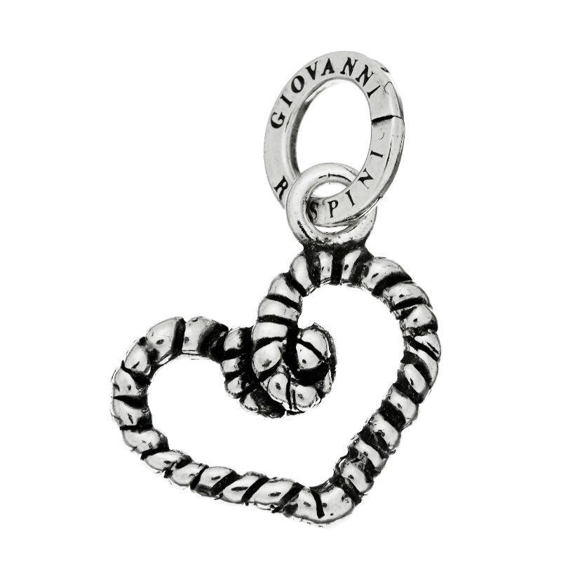 Charm Giovanni Raspini Cuore Corda In Argento 925