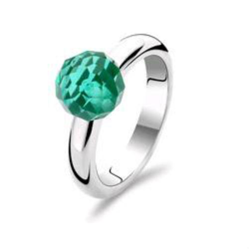 Ti Sento Milano Green Quartz Ring