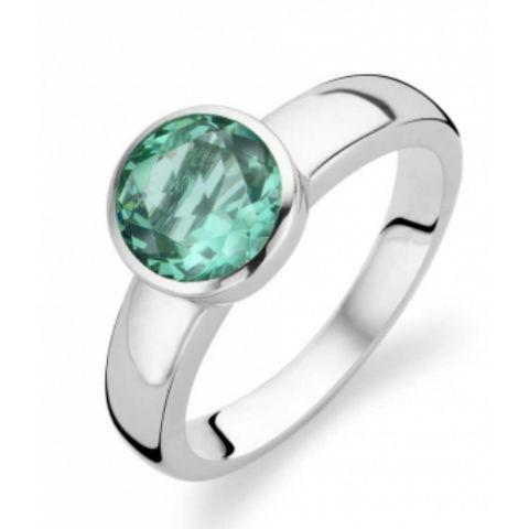 Ti Sento Milano Ring Green Onion Solitaire