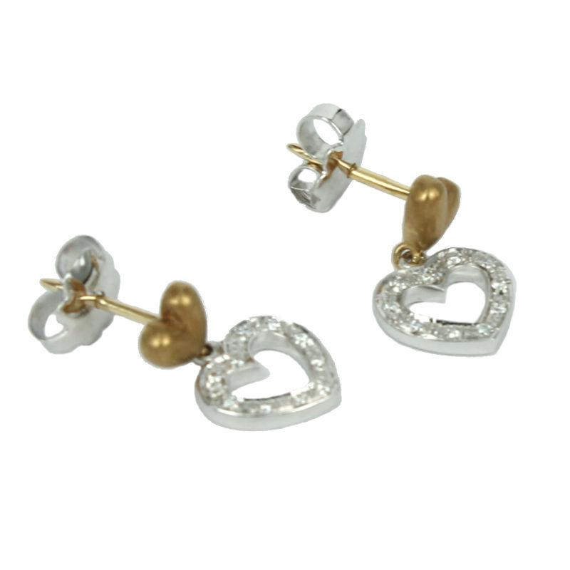 Fabio Ferro Yellow Heart Earrings