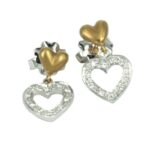 Fabio Ferro Yellow Heart Earrings