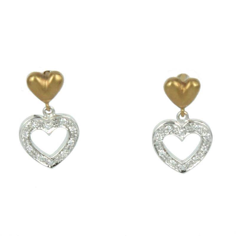 Fabio Ferro Yellow Heart Earrings