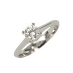 Fabio Ferro Engagement Ring in White Gold with Diamond Brilliant Cut 1.00 Carat