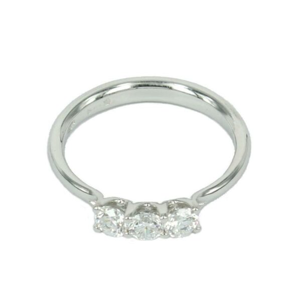 Trilogy Fabio Ferro Ring in White Gold and Diamonds Brilliant Cut 0.53 Carat