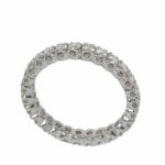 Eternity Fabio Ferro Ring in White Gold with Brilliant Cut Diamonds 1.01 Carat
