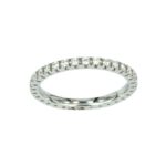 White Gold Eternity Ring With Diamonds 0.40 Carats Valenza Jewelry