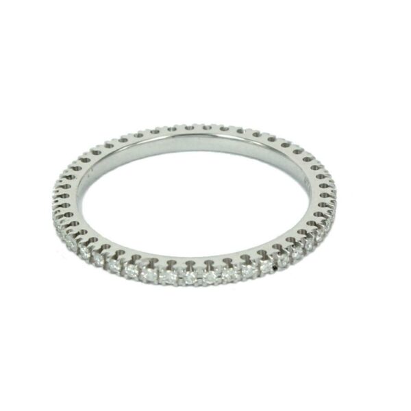 Women's Eternity Ring In White Gold With Diamonds 0.20 Carats Valenza Jewelry